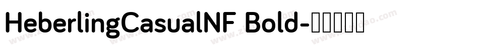 HeberlingCasualNF Bold字体转换